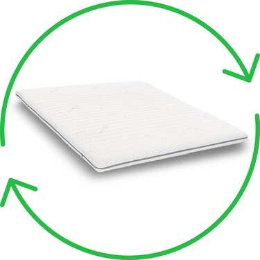 Online returnering af koldskumstoppe Supportho Premium topper 180 x 200 cm H3, højde 9 cm, hårdhedsgrad H3 med antibakterielt betræk