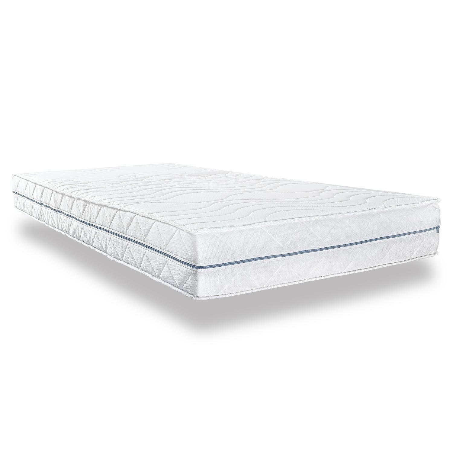 Ergonomic Supportho Premium cold foam mattress 100 x 200 cm, height 18 cm, firmness level H2/H3 + Supportho gel effect comfort sleeping pillow 40 x 80 cm