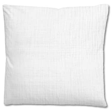 Paquete doble de ropa de cama de muselina Sleezzz® blanca 155 x 220 cm + 80 x 80 cm