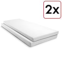 Komfortní pěnová matrace K10 100 x 200 cm, výška 10 cm, stupeň tuhosti H3, sada pro dvojčata