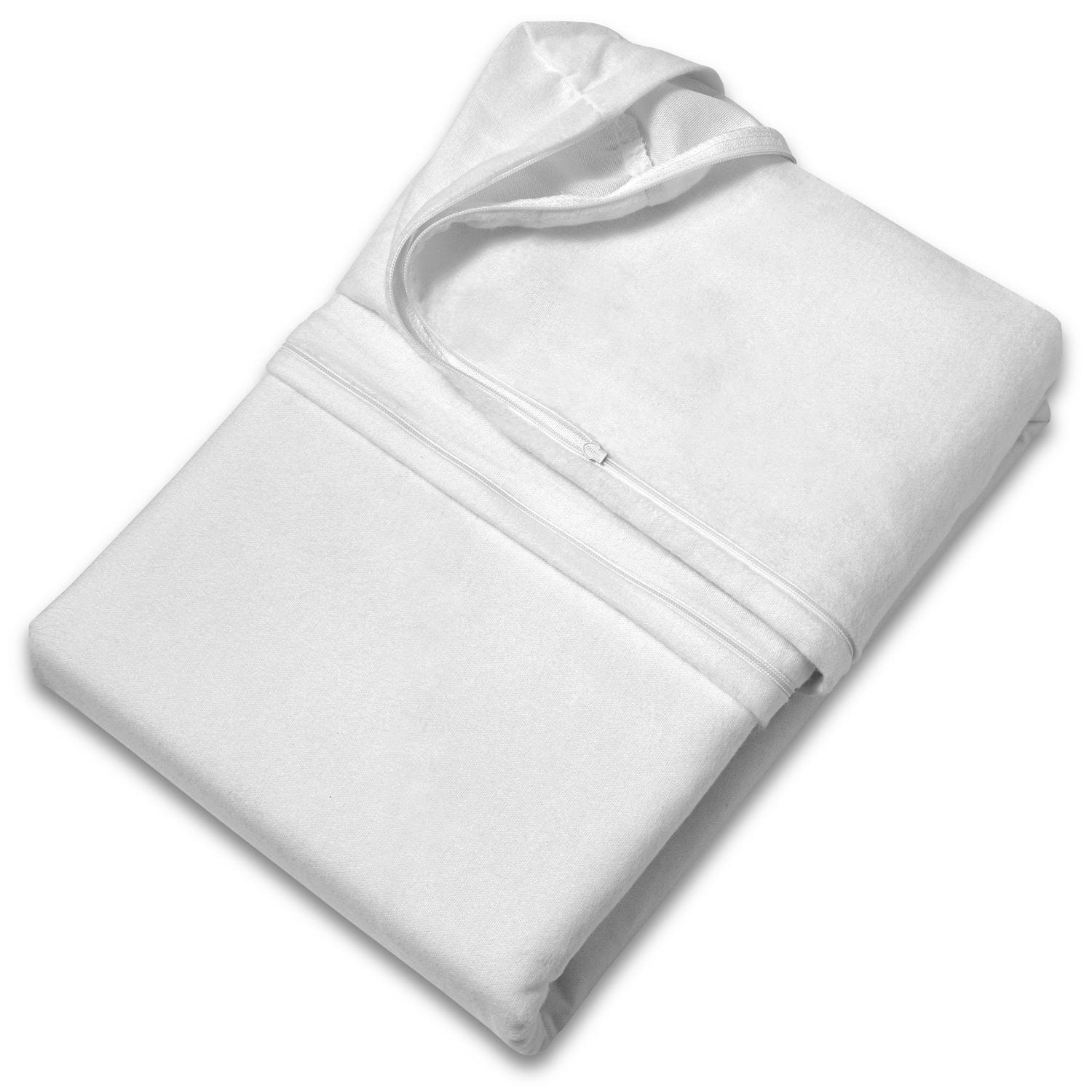 135 x 200 cm microfiber all-season quilt, filling weight: approx. 700 g, extra light + Setex comforter cover for allergy sufferers, encasing with Evolon® fleece 135 x 200 cm