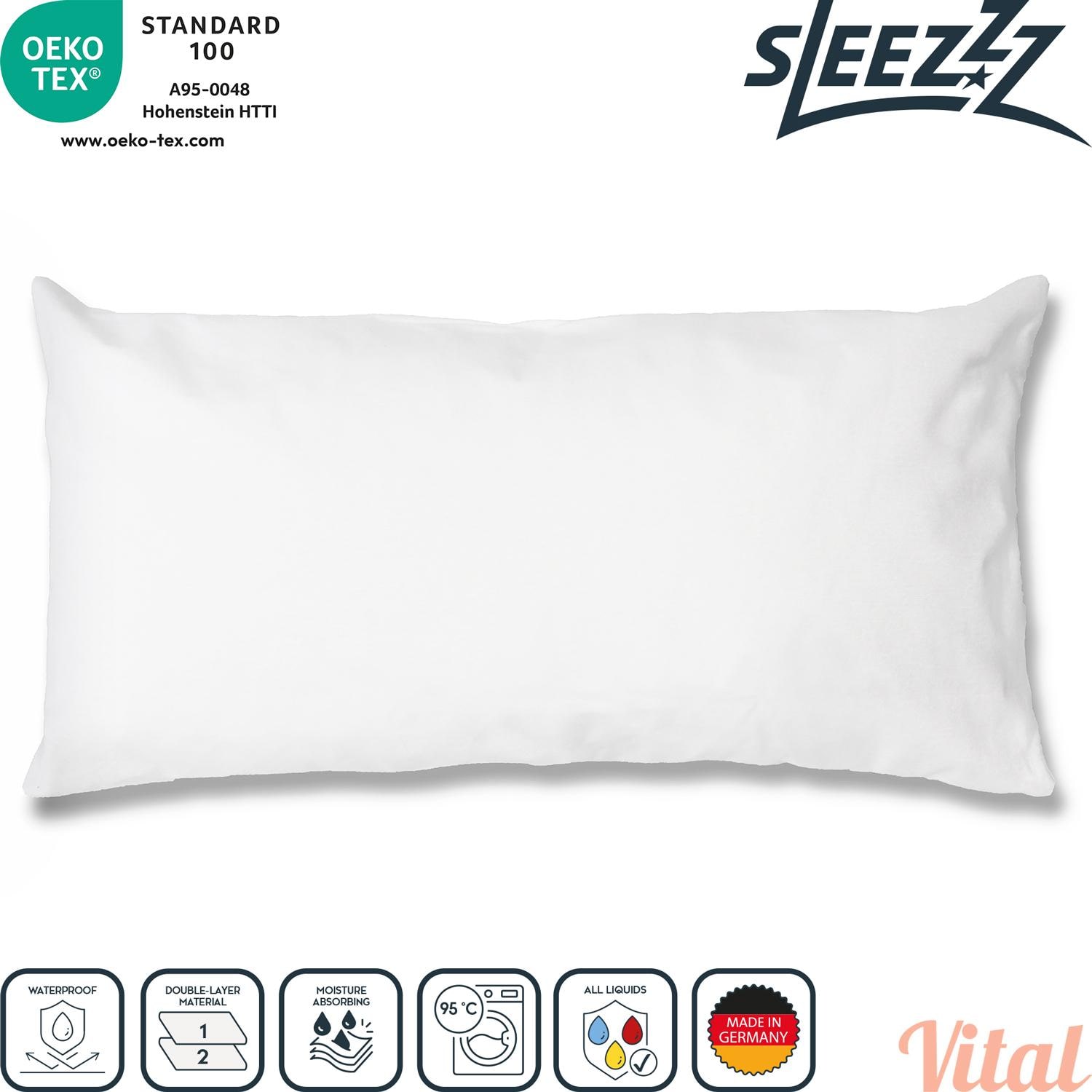 2 x Sleezzz Vital vanntett molton putevar 40 x 80 cm