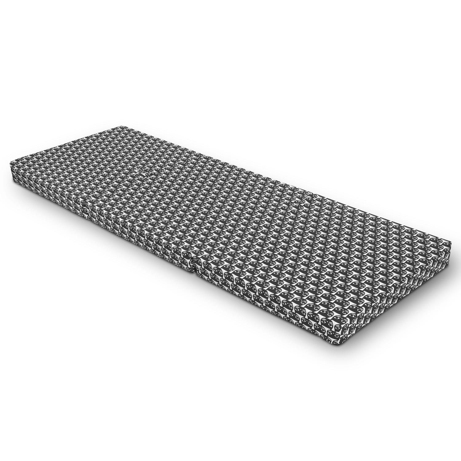 Liggesider – CloudComfort Basic foldemadras 70 x 195 cm kattemønster