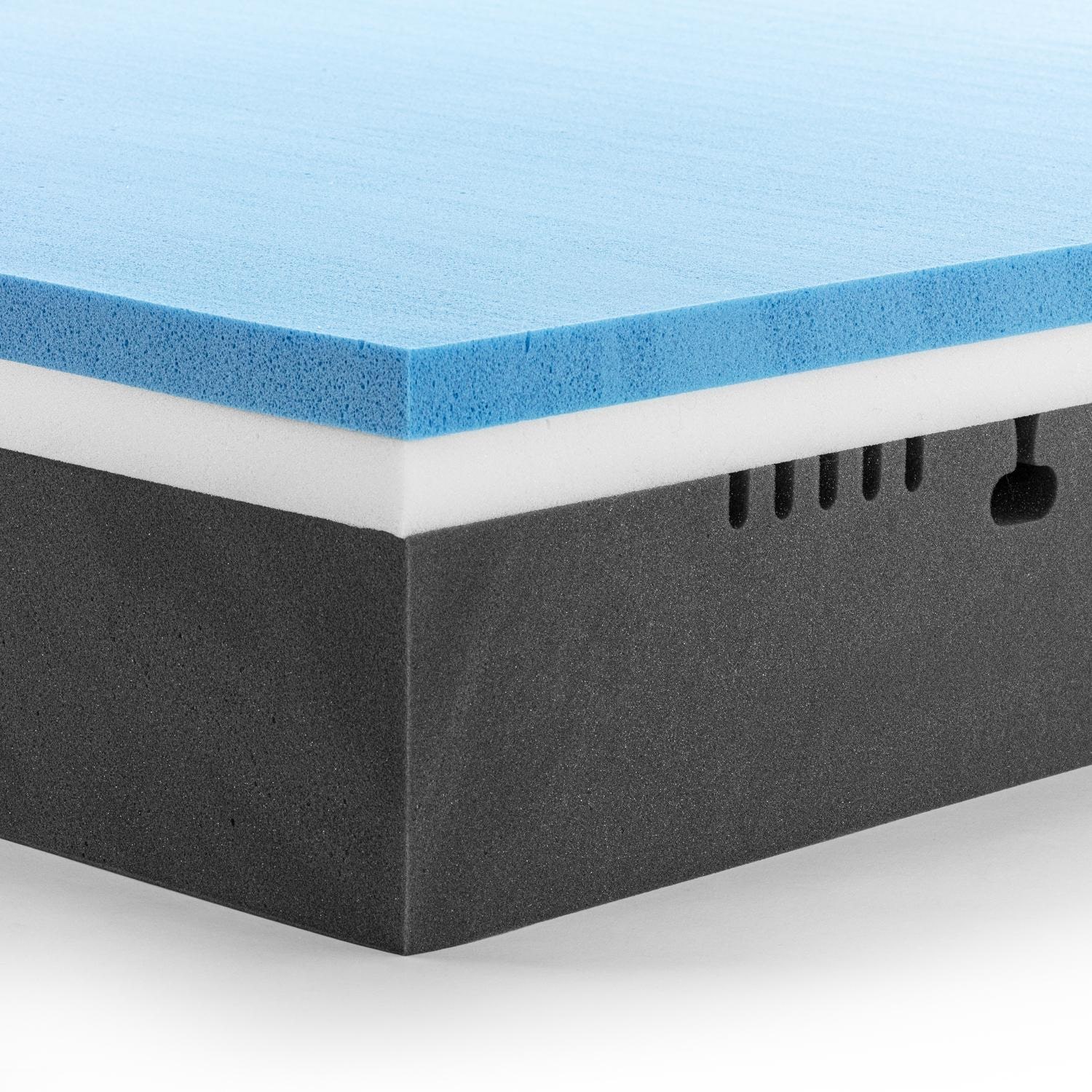 Sleezzz Premium viscoelastic mattress 90 x 200 cm, height 20 cm, firmness level H2/H3, with reversible handles