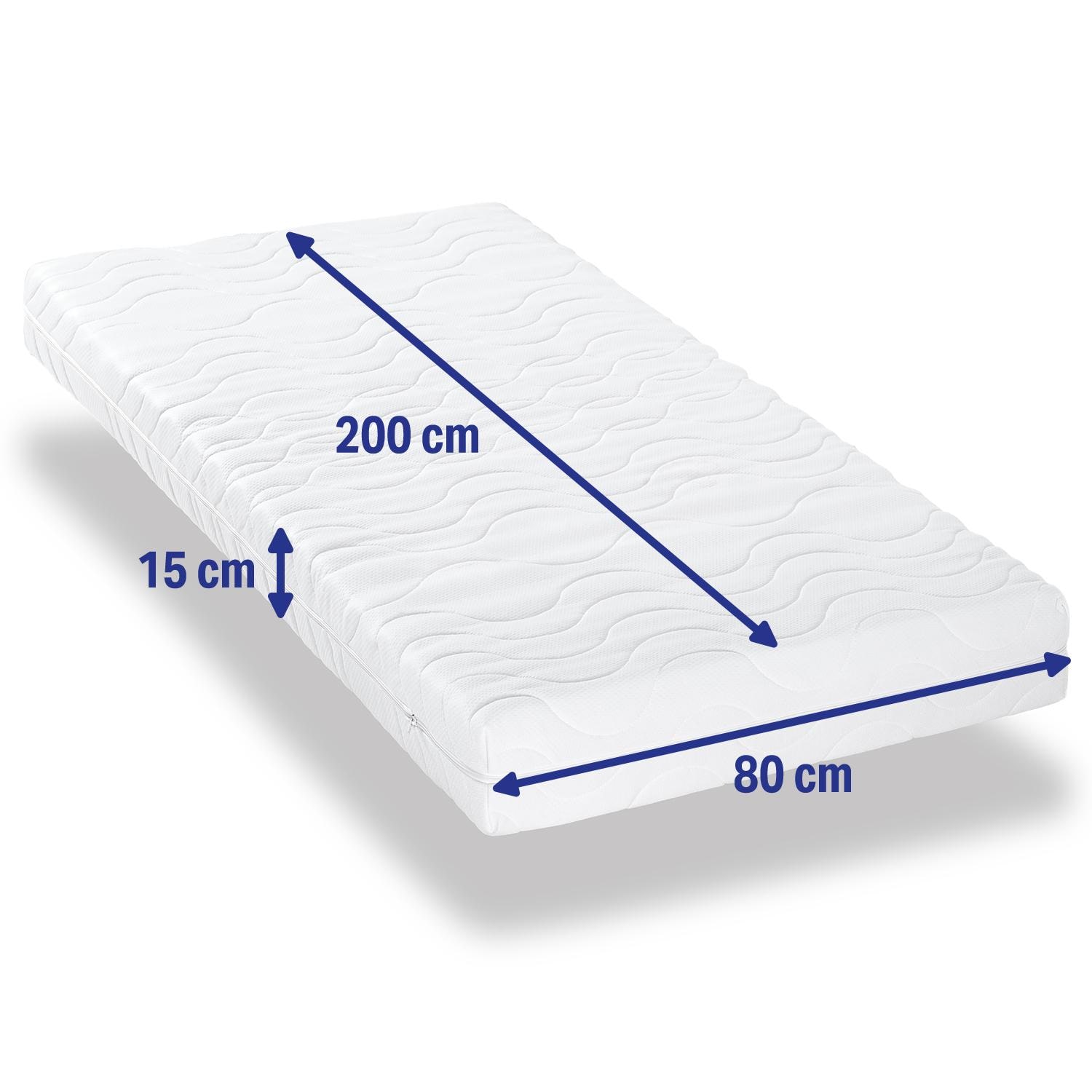 Wysokość – Pokrowiec na materac CloudComfort Premium 80 x 200 cm