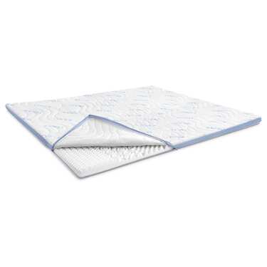 Koldskumstoppe CloudComfort Cool 140 x 200 cm H2/H3, højde 7 cm, fasthedsniveau H2/H3, 7-zonetoppe med sommer- og vinterside