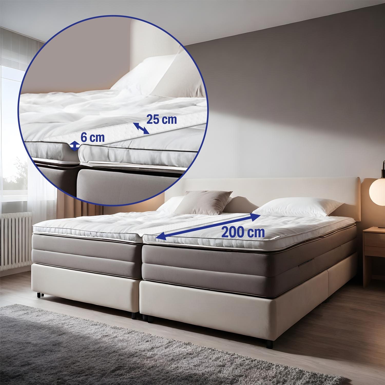 Puente de cama CloudComfort 25 x 200 cm