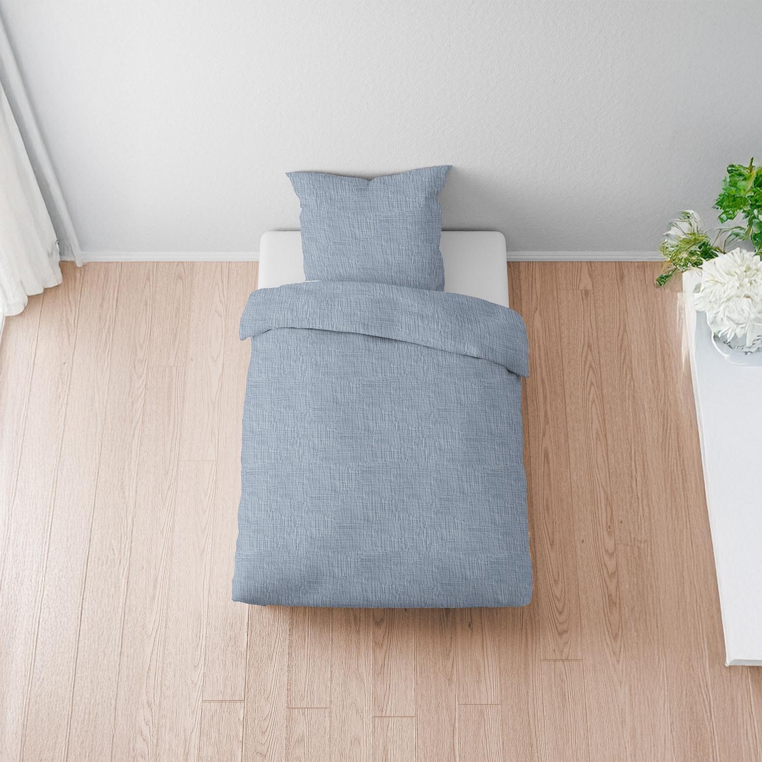 Ropa de cama de muselina Sleezzz® azul 135 x 200 cm + 80 x 80 cm