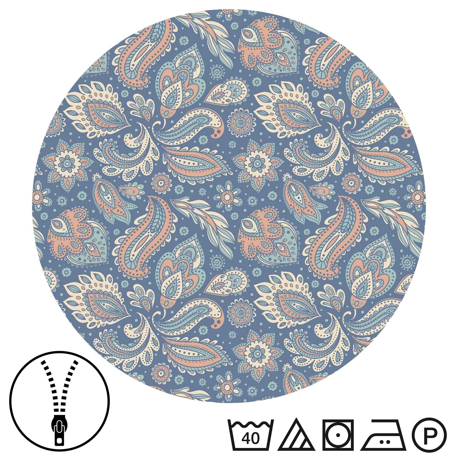 Double pack CloudComfort Basic microfiber bed linen paisley 135 x 200 + 80 x 80 cm