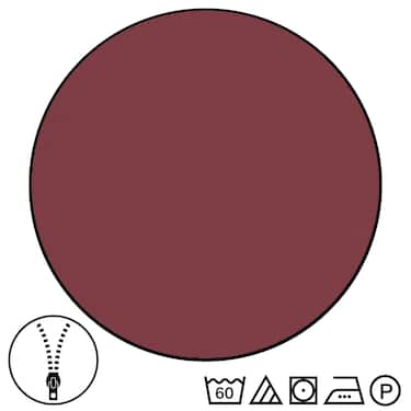 Sleezzz® Renforcé reversible bed linen dark red/white 135 x 200 + 80 x 80 cm