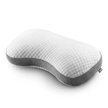 4 almohadas viscoelásticas Sleezzz Premium con contorno de mariposa, de 36 x 60 cm, con funda de doble tejido agradable al tacto