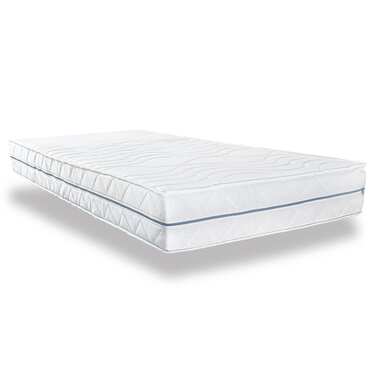 Colchón ergonómico 90x200 cm Supportho Premium de 7 zonas, altura 18 cm, nivel de firmeza H2/H3 + juego de cama de microfibra CloudComfort Basic 135 x 200 cm + 80 x 80 cm