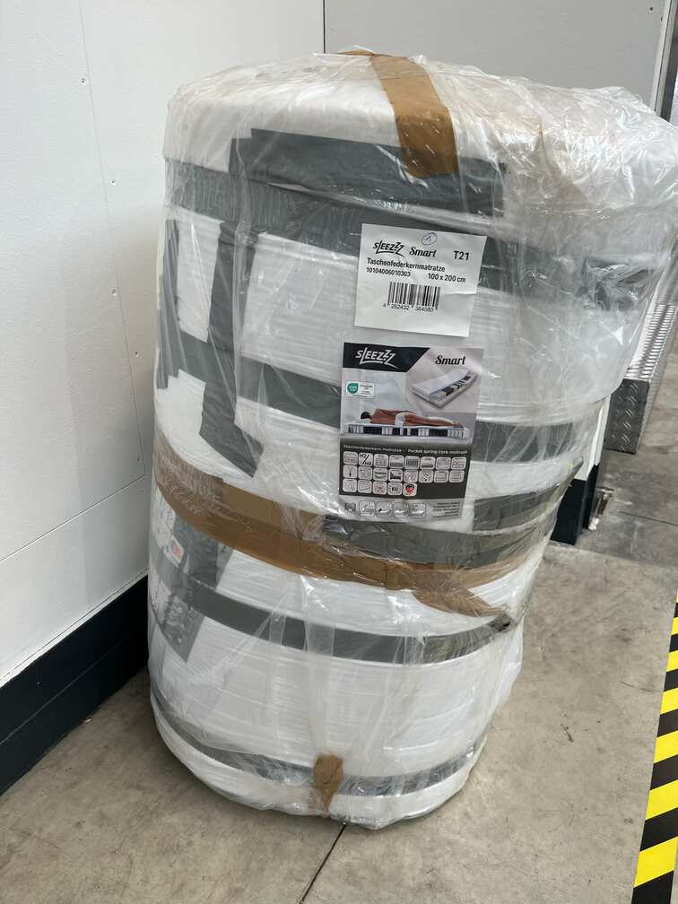 Online returnering 7-zoners pocket springmadras Sleezzz Smart 100 x 200 cm, højde 21 cm, fasthedsniveau H2/H3
