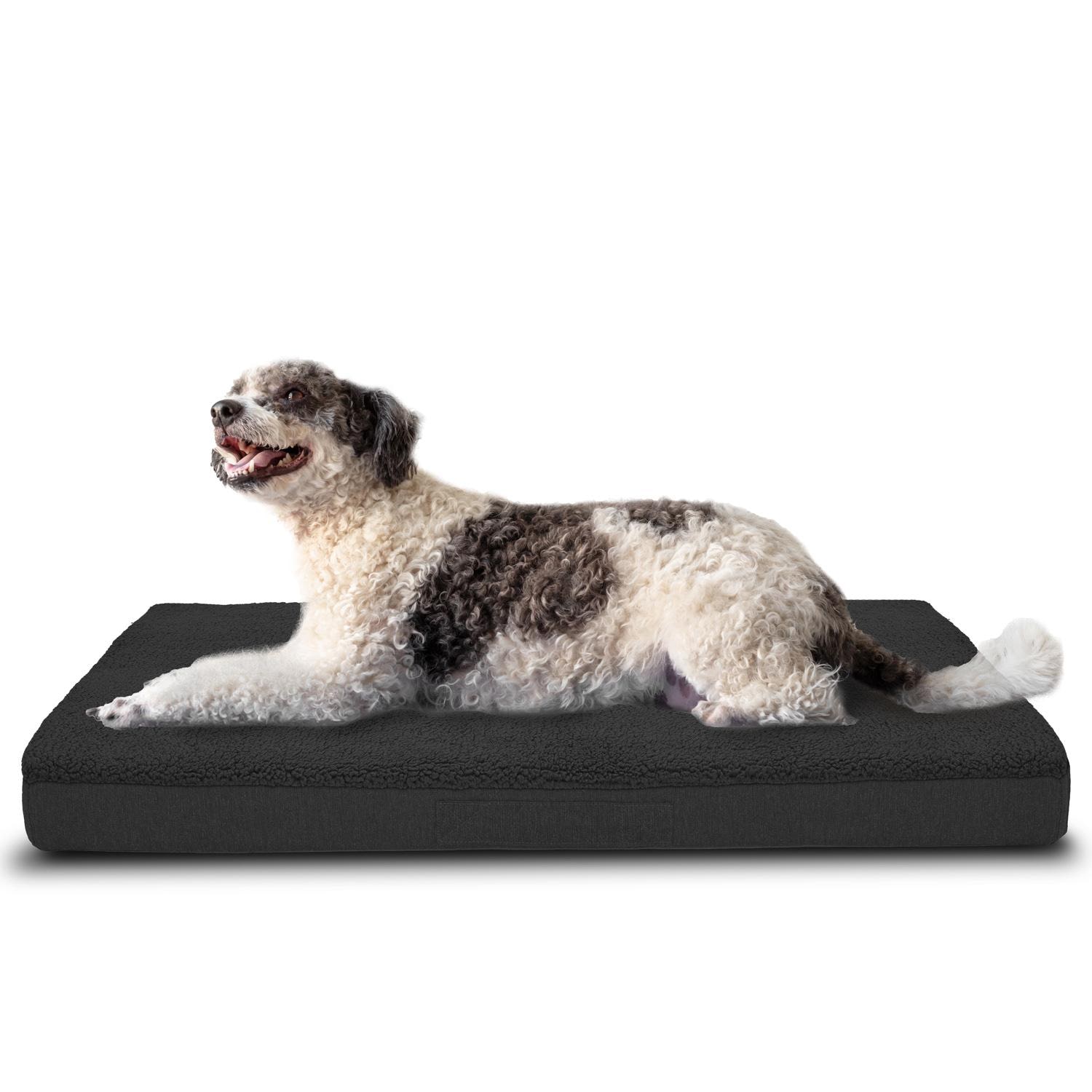 120 x 75 x 10 cm Cojín ortopédico para perros Petzzz talla XL color negro