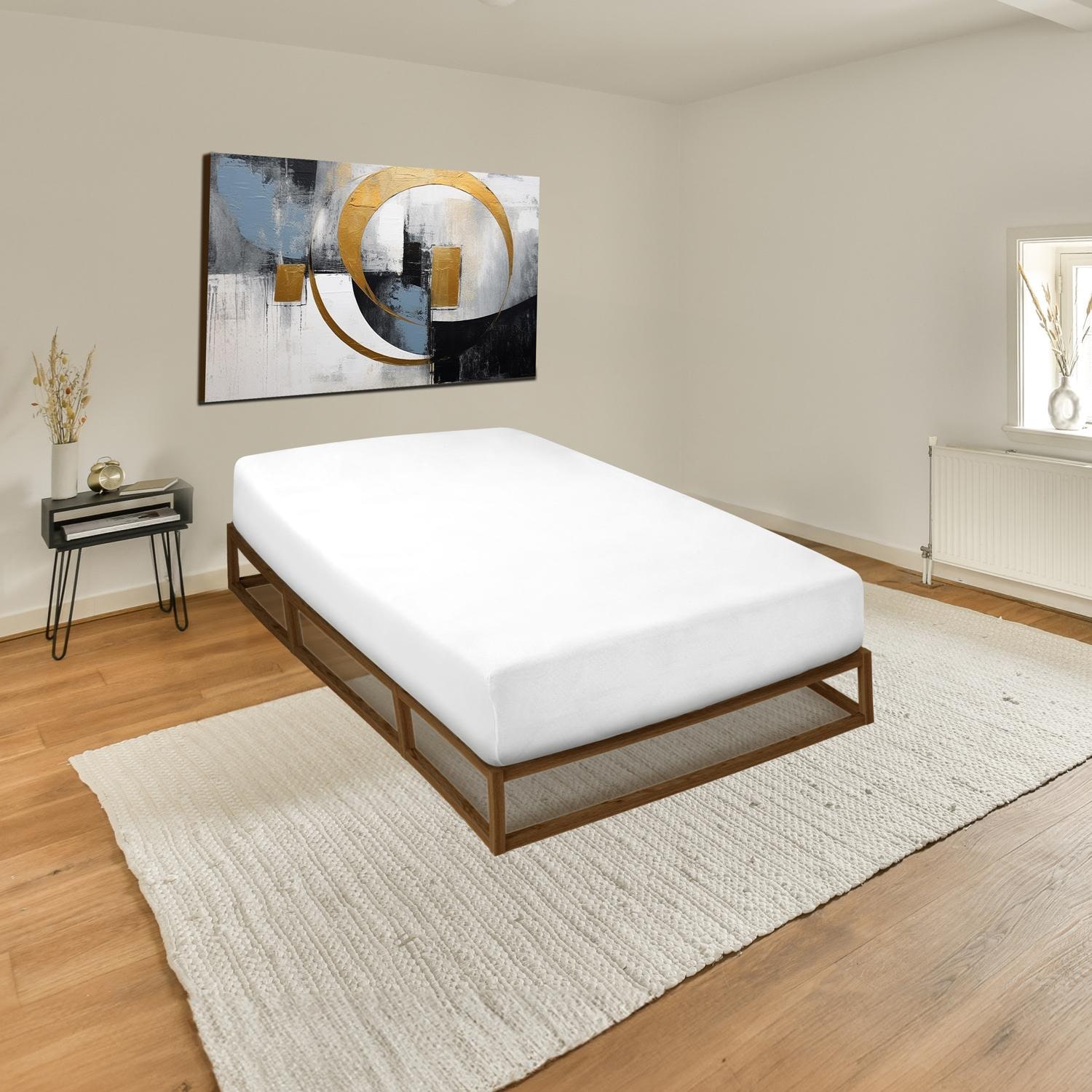 In the bedroom – Sleezzz® Basic Stretch Molton Fitted Sheet 160/190 - 190/210 cm for high mattresses up to 35 cm