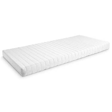 Kallskumsmadrass K16 90 x 190 cm, höjd 16 cm, fasthetsnivå H2/H3 + CloudComfort Basic gel-flingkudde 40 x 80 cm utan kostnad
