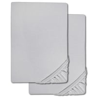 Castell sábana bajera microfibra interlock jersey gris plata 90 x 190 - 100 x 200 cm paquete doble