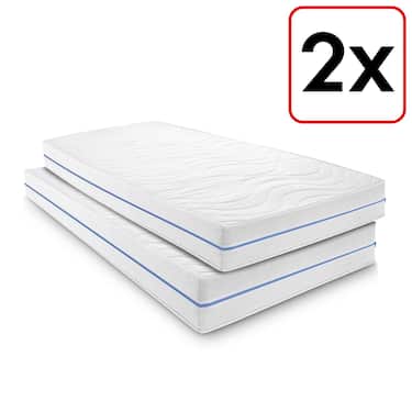 Ürün görseli Supportho Premium soğuk sünger yatak 80 x 200 cm, yükseklik 18 cm, sertlik derecesi H2/H3 Twin