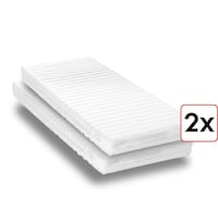 Auksto putu matracis K16 80 x 200 cm, augstums 16 cm, cietības pakāpe H2/H3 Twin