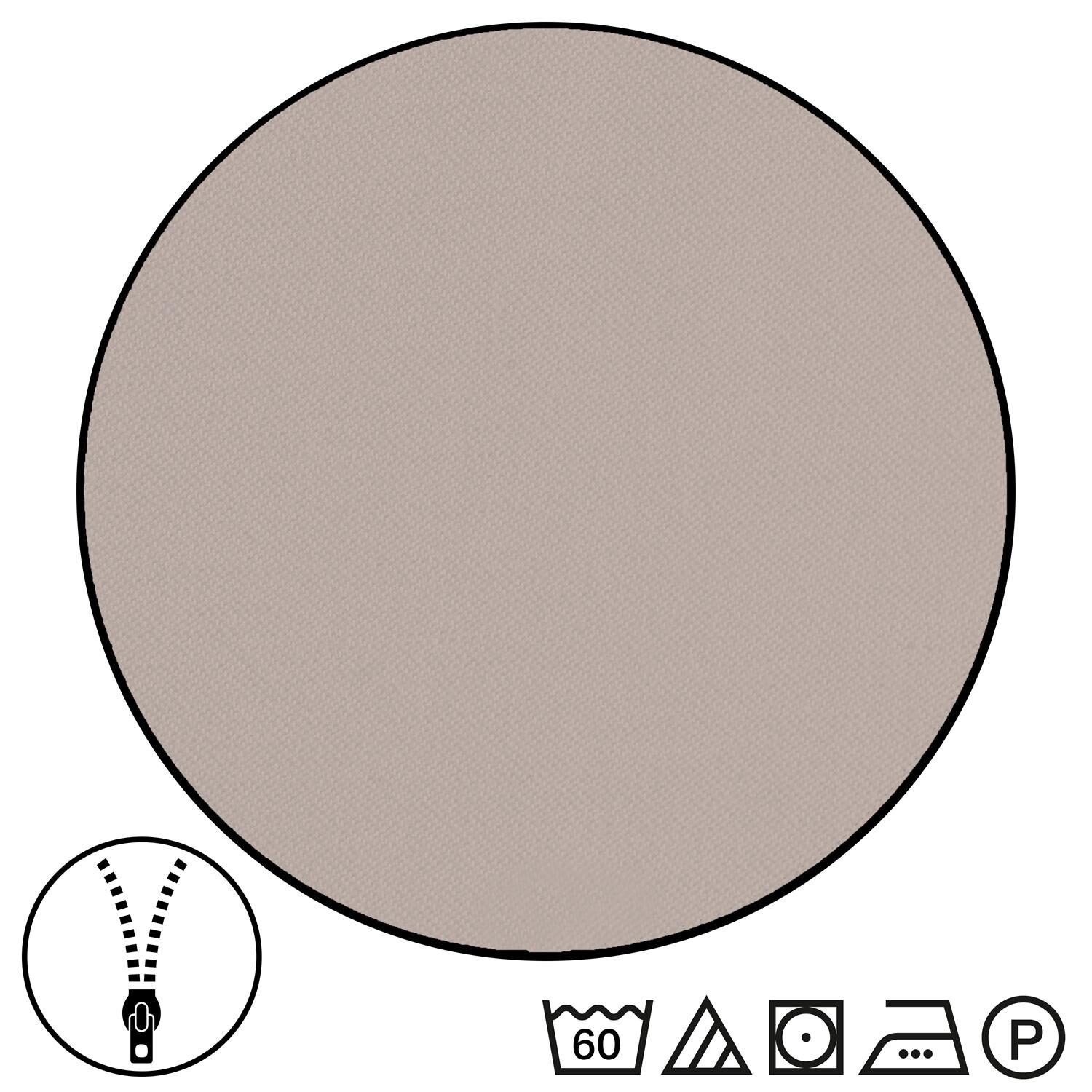 Double pack Sleezzz® Renforcé reversible bed linen beige/white 135 x 200 + 80 x 80 cm