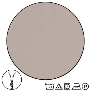 Double pack Sleezzz® Renforcé reversible bed linen beige/white 135 x 200 + 80 x 80 cm