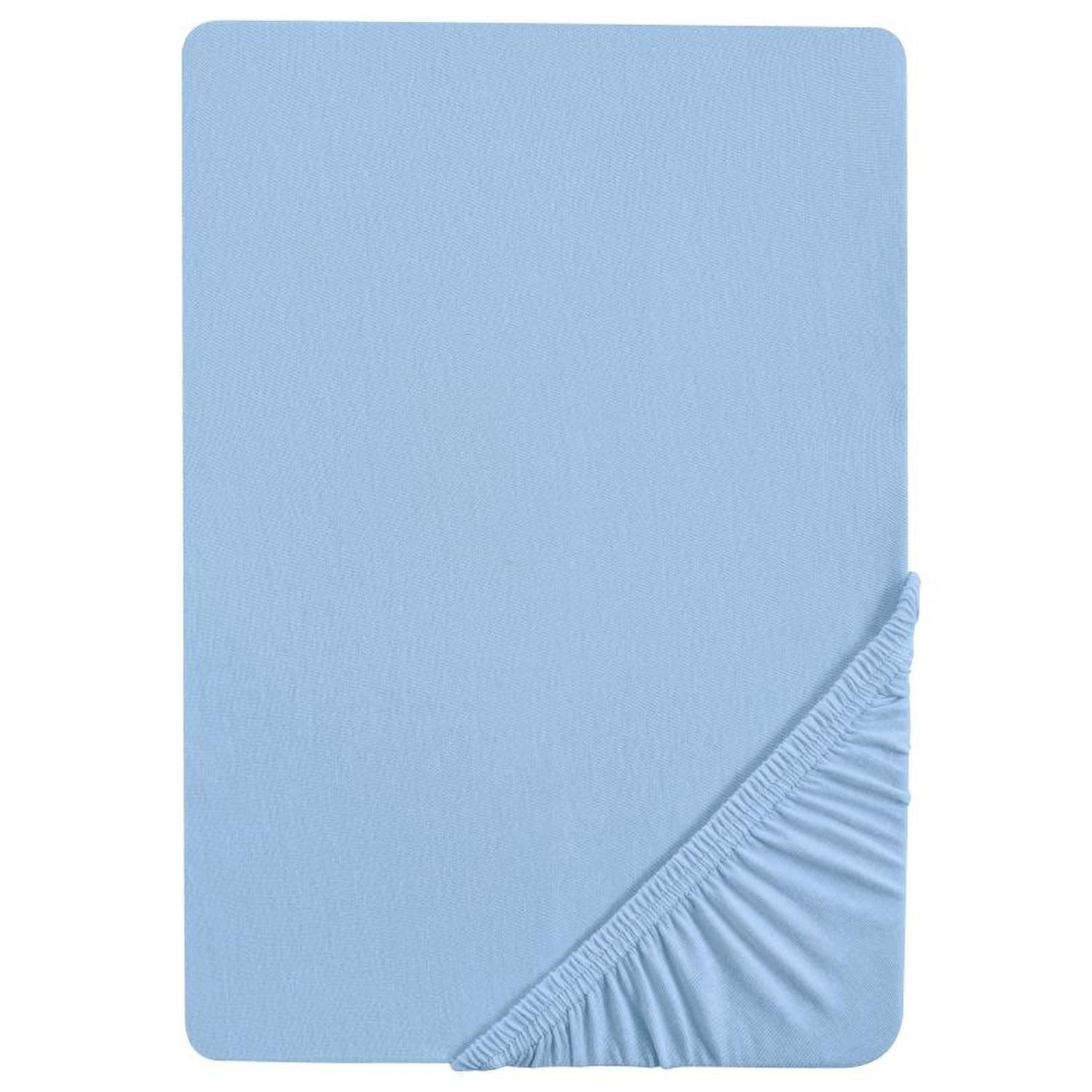 Castell fitted sheet jersey isblå 140 x 190 - 150 x 200 cm Castell fitted sheet jersey isblå 140 x 190 - 150 x 200 cm