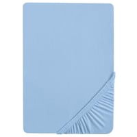 Castell laken jersey isblå 140 x 190 - 150 x 200 cm