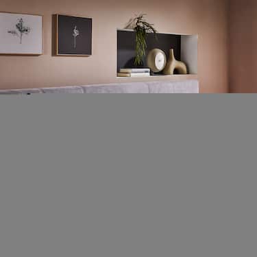 Colchón viscoelástico Sleezzz Premium 140 x 200 cm, altura 20 cm, grado de firmeza H2/H3, con asas para darle la vuelta + almohada de apoyo cervical Sleezzz® Cool de espuma de gel con contorno, 40 x 60 x 16 cm