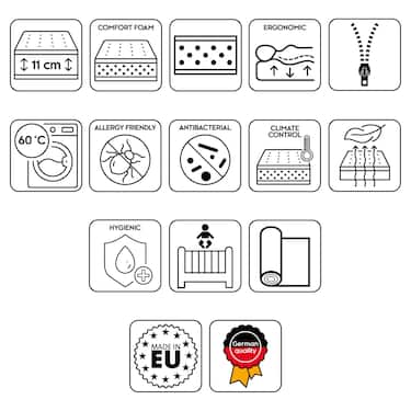 CloudComfort Basic children's mattress 60 x 120 cm