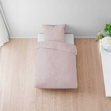 Paquete doble de ropa de cama de muselina Sleezzz® rosa 135 x 200 cm + 80 x 80 cm