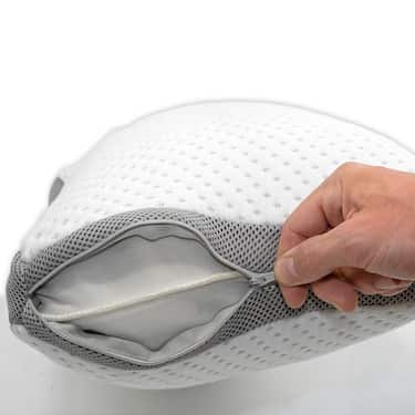 Supportho premium kallskumstopp 140 x 200 cm H3, höjd 9 cm, hårdhetsgrad H3 med antibakteriellt överdrag + Supportho geleffektkudde 40 x 80 cm