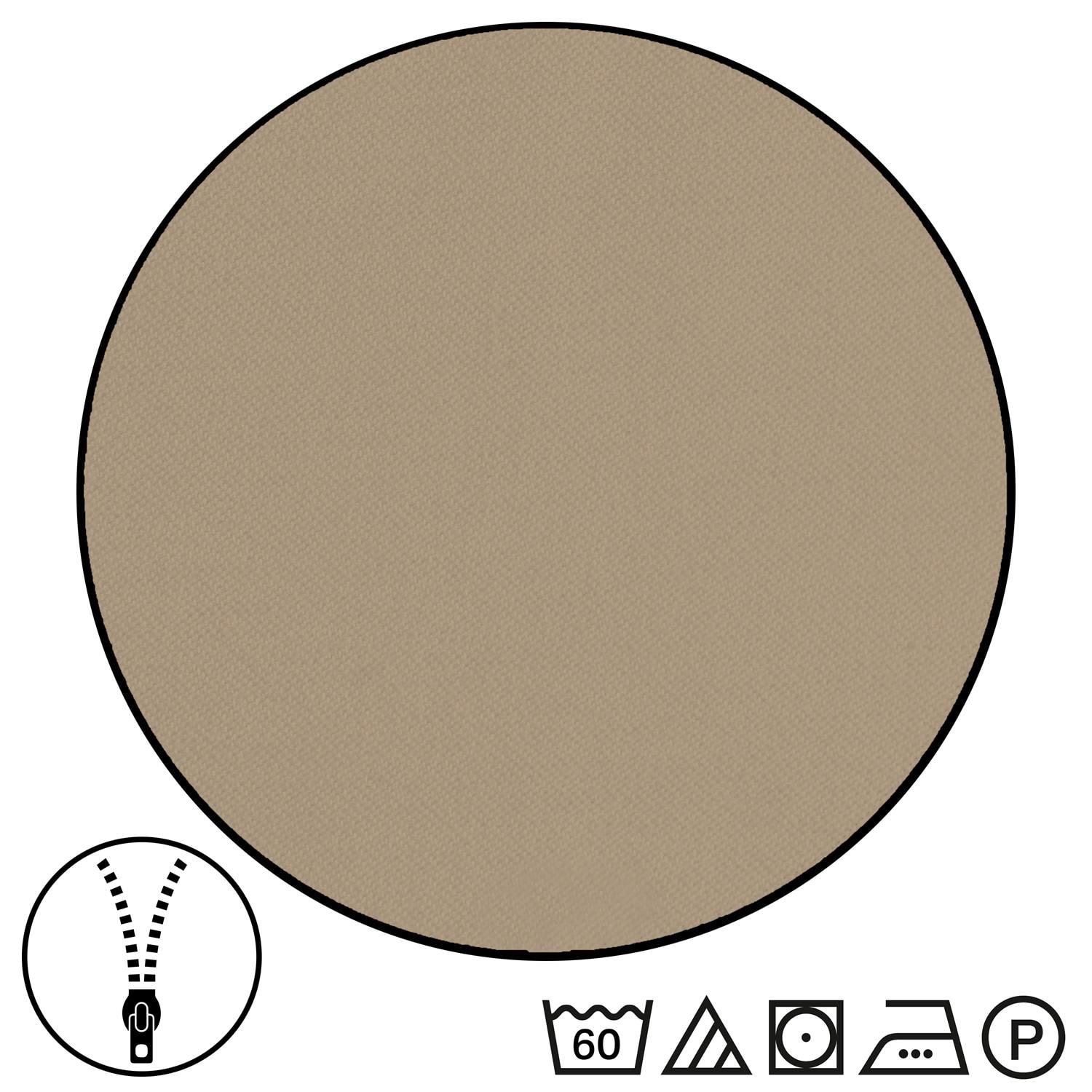 Sleezzz® Renforcé reversible bed linen mocha/white 135 x 200 + 80 x 80 cm