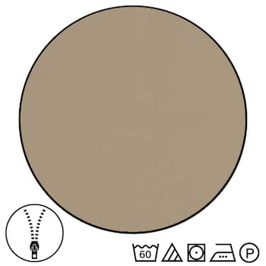 Sleezzz® Renforcé reversible bed linen mocha/white 135 x 200 + 80 x 80 cm