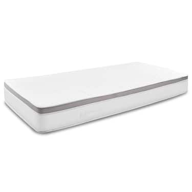 Colchón ergonómico de muelles ensacados de 7 zonas Sleezzz Diamond T1000, 180 x 200 cm, altura 23 cm, grado de firmeza H2/H3, 1000 muelles/2 m² + 2 juegos de cama de microfibra CloudComfort Basic de 135 x 200 cm + 80 x 80 cm