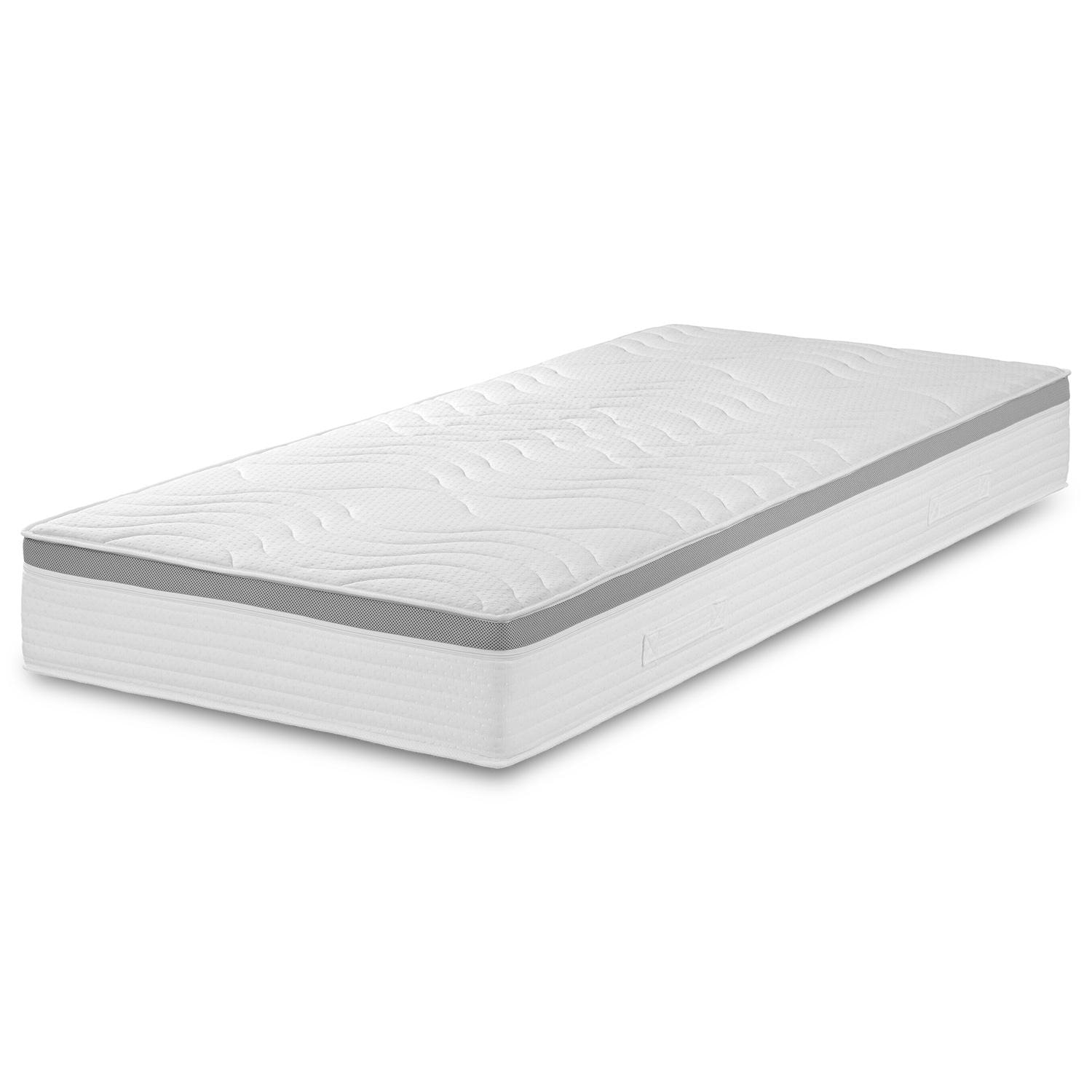 Colchón de muelles ensacados ergonómico de 7 zonas Sleezzz Diamond T1000 120 x 200 cm, altura 23 cm, nivel de firmeza H2/H3, 1000 muelles/2m².