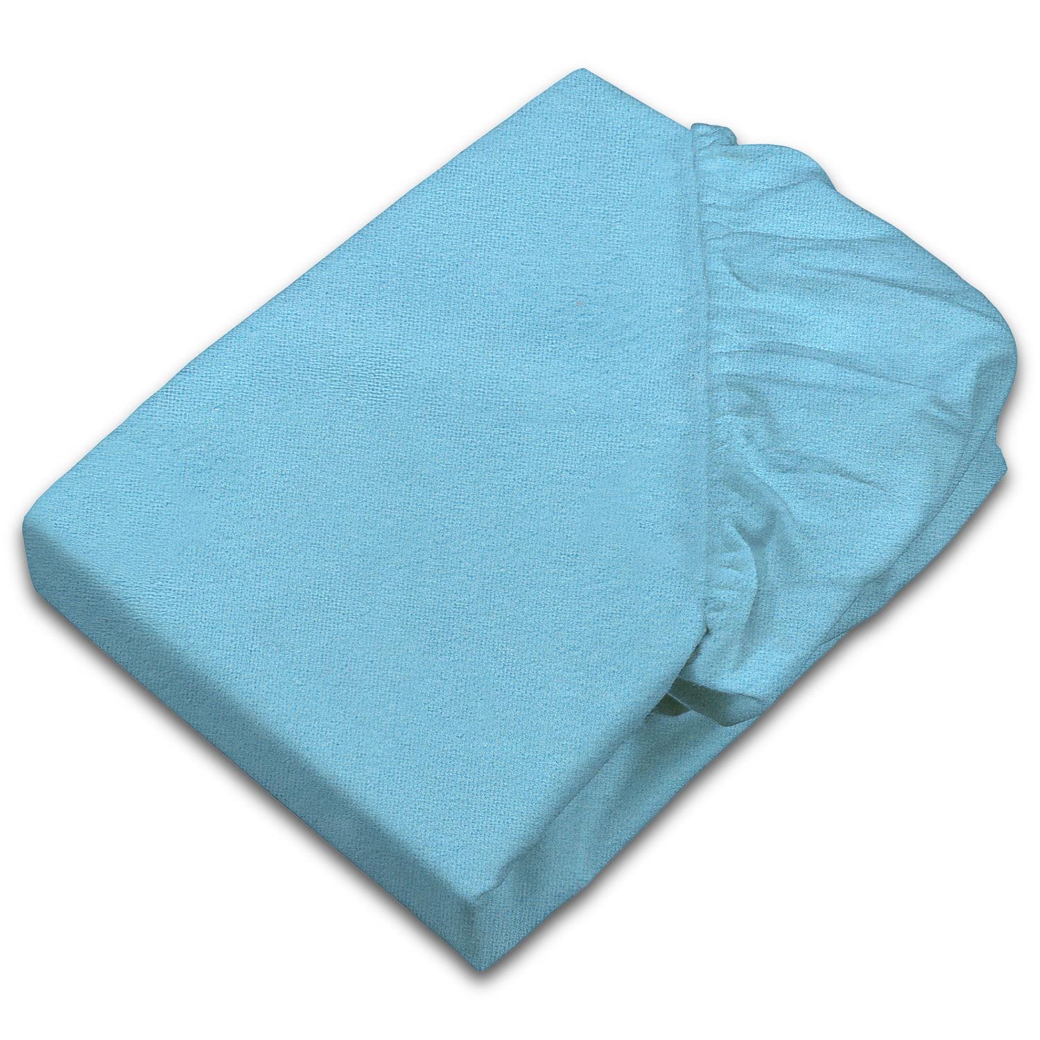 Setex fine fiber fitted sheet turquoise 90 x 200 cm double pack