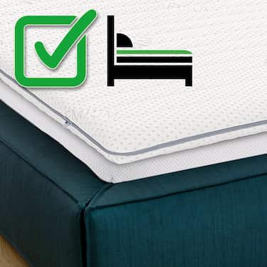 Cubierta de espuma fría Supportho Premium Topper 80 x 200 cm H3, altura 8 cm, grado de firmeza H3 con funda antibacteriana