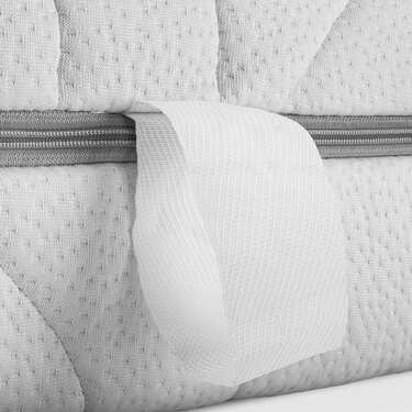 7-zone viscoelastic mattress Sleezzz Smart 90 x 200 cm, height 18 cm, firmness level H3 with air memory foam + economy pack 3 colors Castell fitted sheet 90 x 190 - 100 x 200 cm