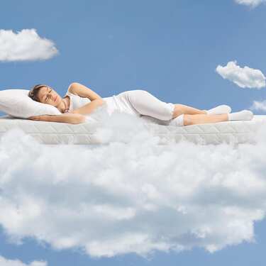 7-зонний пружинний матрац Sleezzz Smart 90 x 200 см, висота 21 см, рівень жорсткості H2/H3 + наматрацник / наматрацник 90 x 200 см