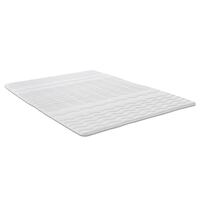 Topper de espuma de confort de 2,5 cm Sleezzz® Basic 120 x 200 cm con acolchado ondulado de 7 zonas y gomas en las esquinas