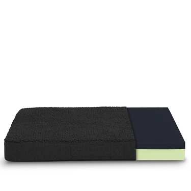 75 x 50 x 8 cm ergonoomiline koerapadi suurus S, värvus must