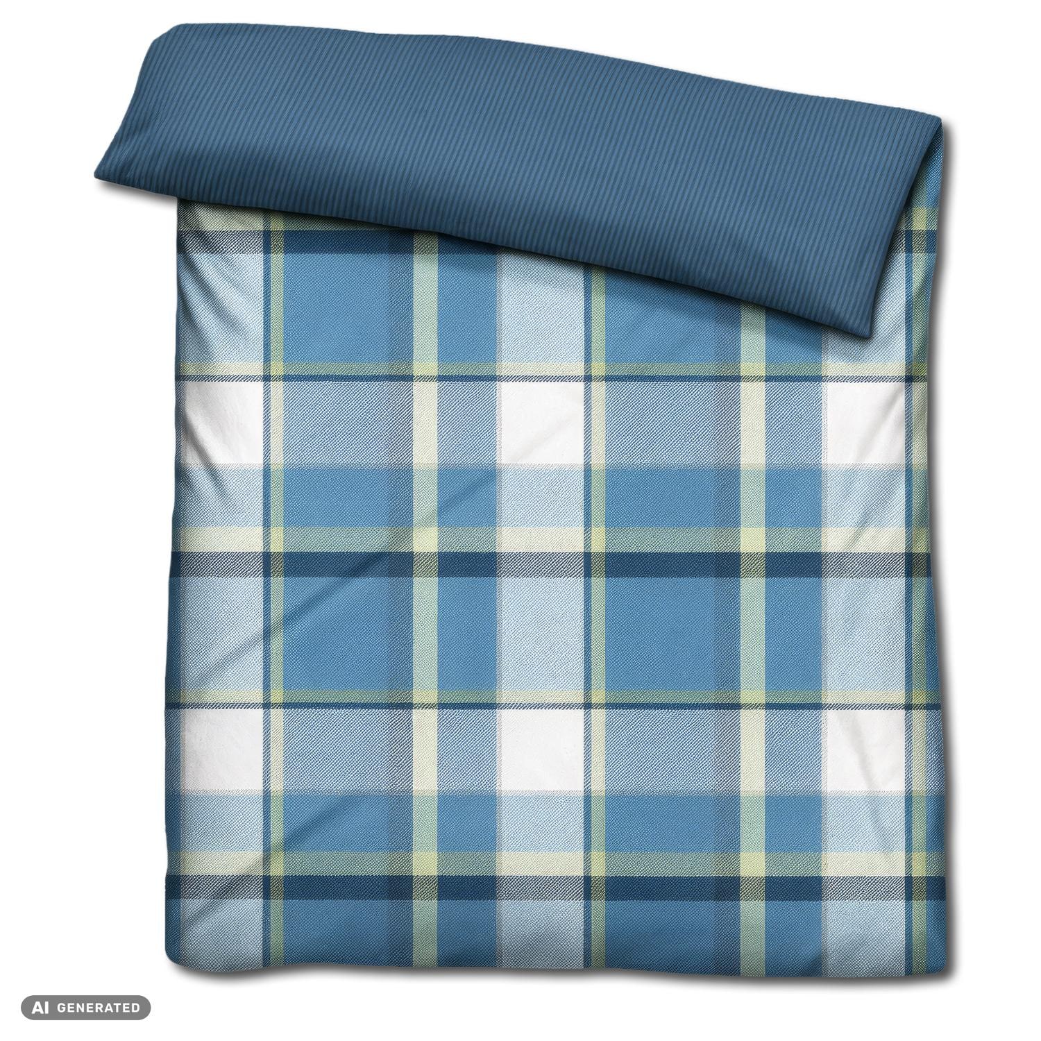 Juego de dos piezas de ropa de cama de microfibra con estampado de seersucker, 140 x 200 + 70 x 90 cm