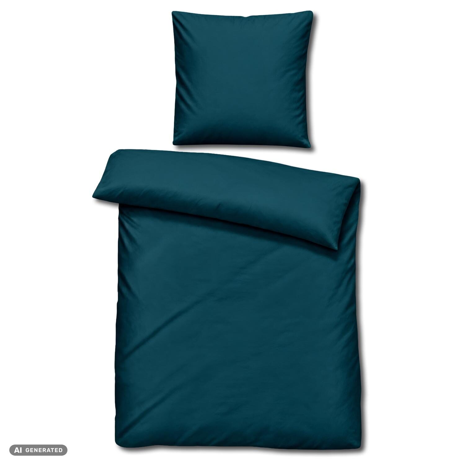 Juego de dos piezas de ropa de cama Cloud Comfort de satén de mako, 135 x 200 cm + 80 x 80 cm