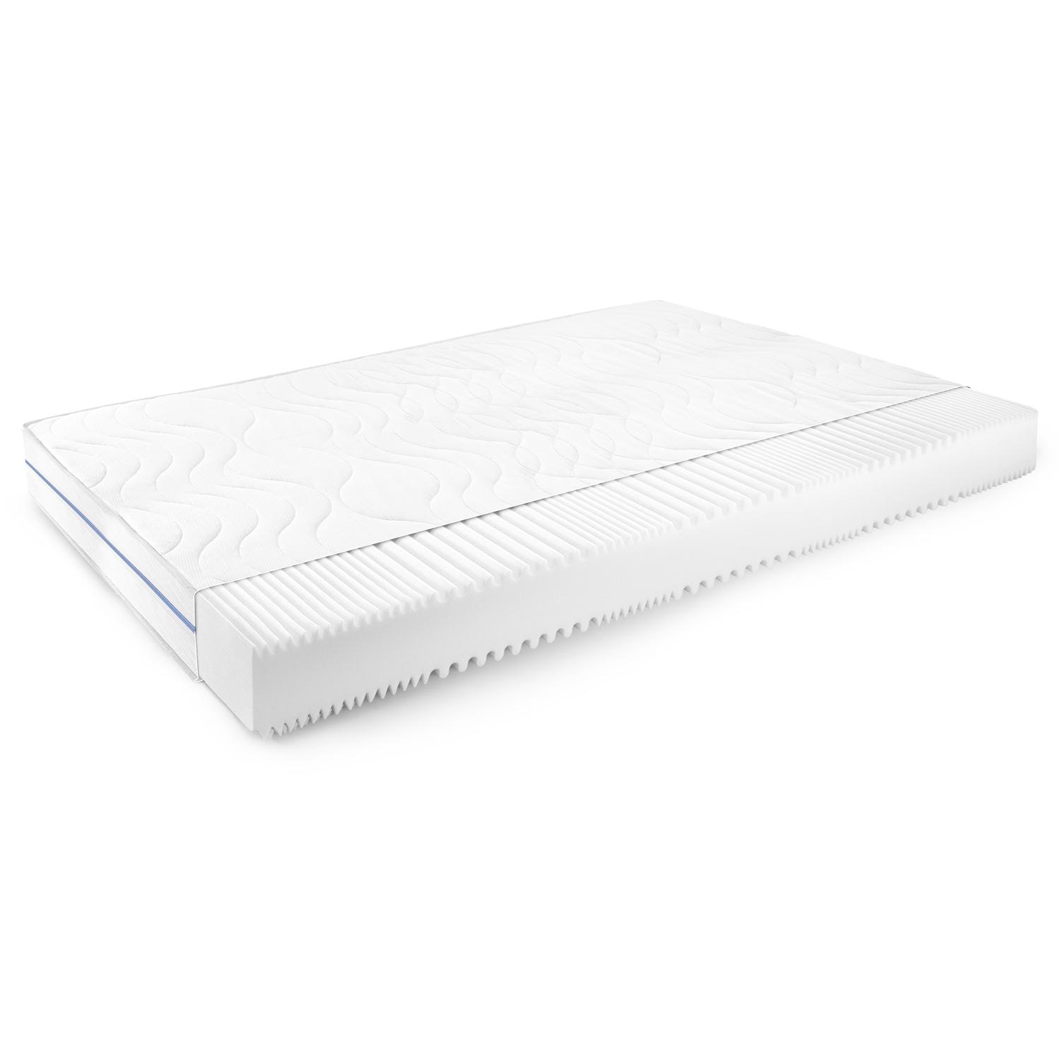 Ergonomic mattress 180x200 cm 7-zone Supportho Premium, height 18 cm, firmness level H2/H3 + 2 x CloudComfort Basic microfiber bed set 135 x 200 cm + 80 x 80 cm