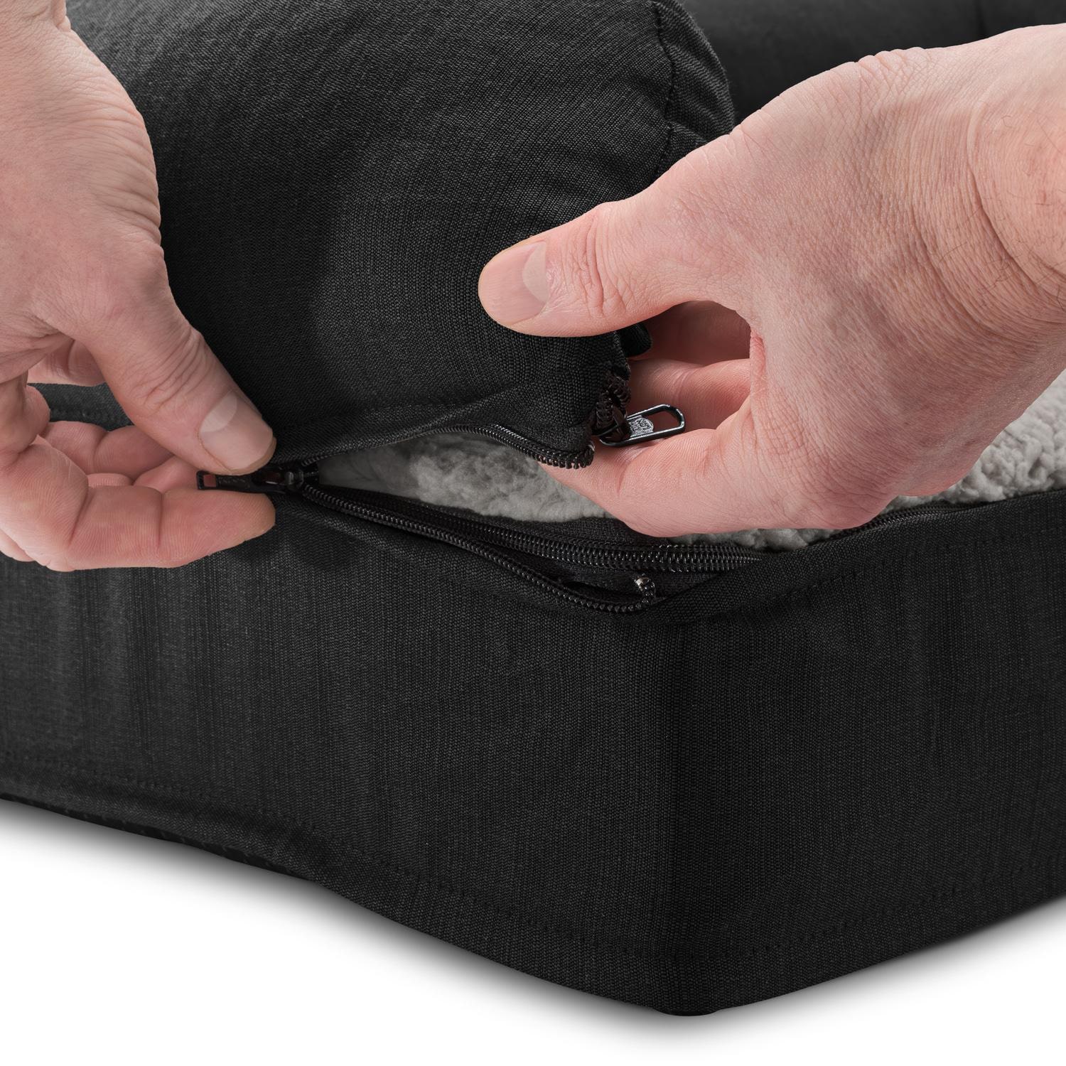 80 x 55 x 23 cm cama ortopédica para perros con respaldo tamaño M