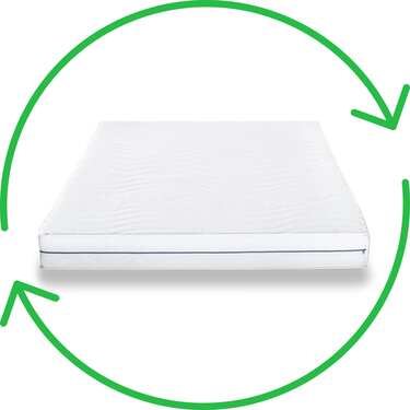 Colchón ergonómico 180x200 cm Supportho Premium 7 zonas, altura 18 cm, nivel de firmeza H2/H3 + 2 x juego de cama CloudComfort Basic de microfibra 135 x 200 cm + 80 x 80 cm