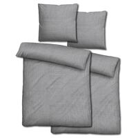 Paquete doble de ropa de cama de muselina Sleezzz® gris 155 x 220 cm + 80 x 80 cm