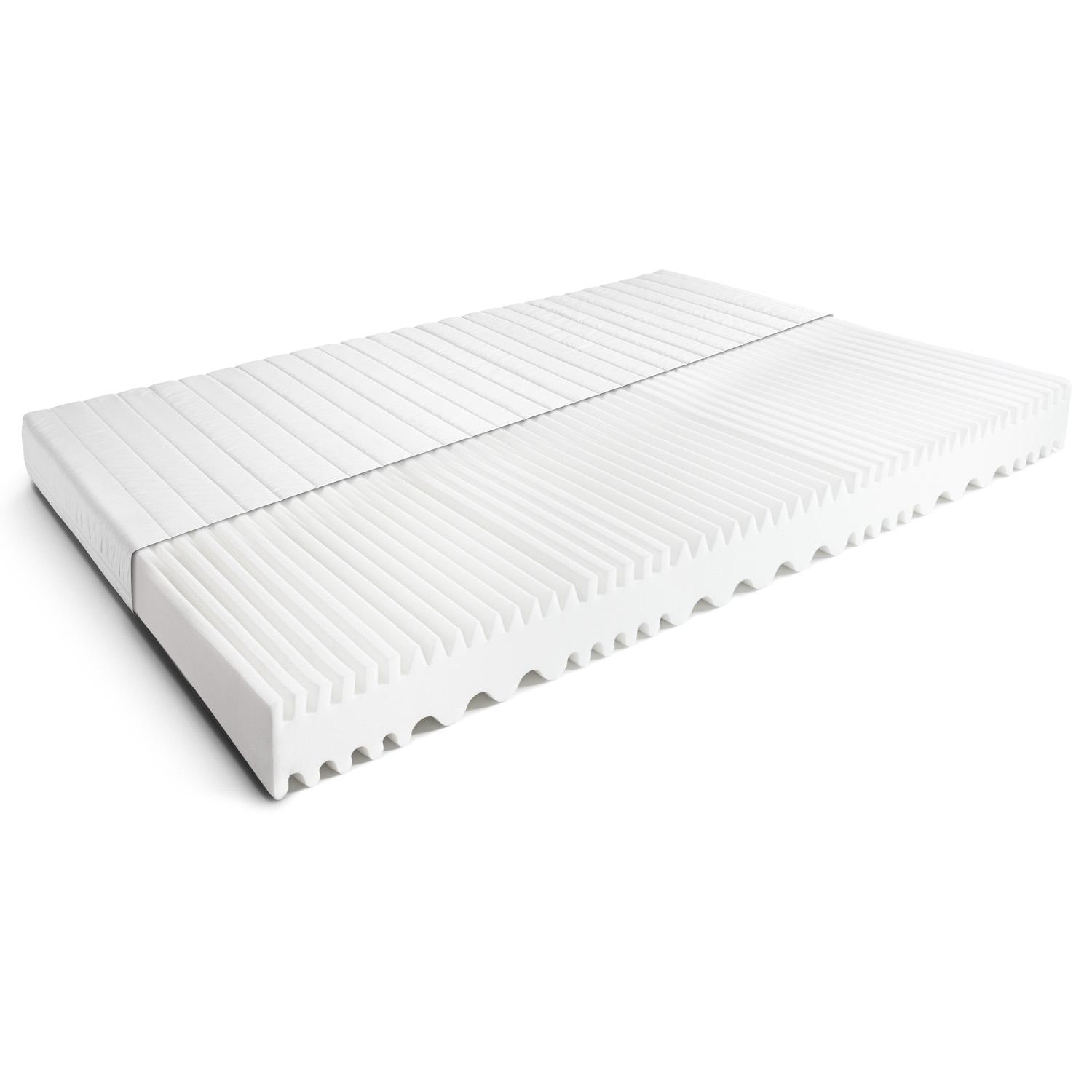 Construction and layers – Cold foam mattress K16 / 200 x 200 cm / H2 + H3 / 16 cm high