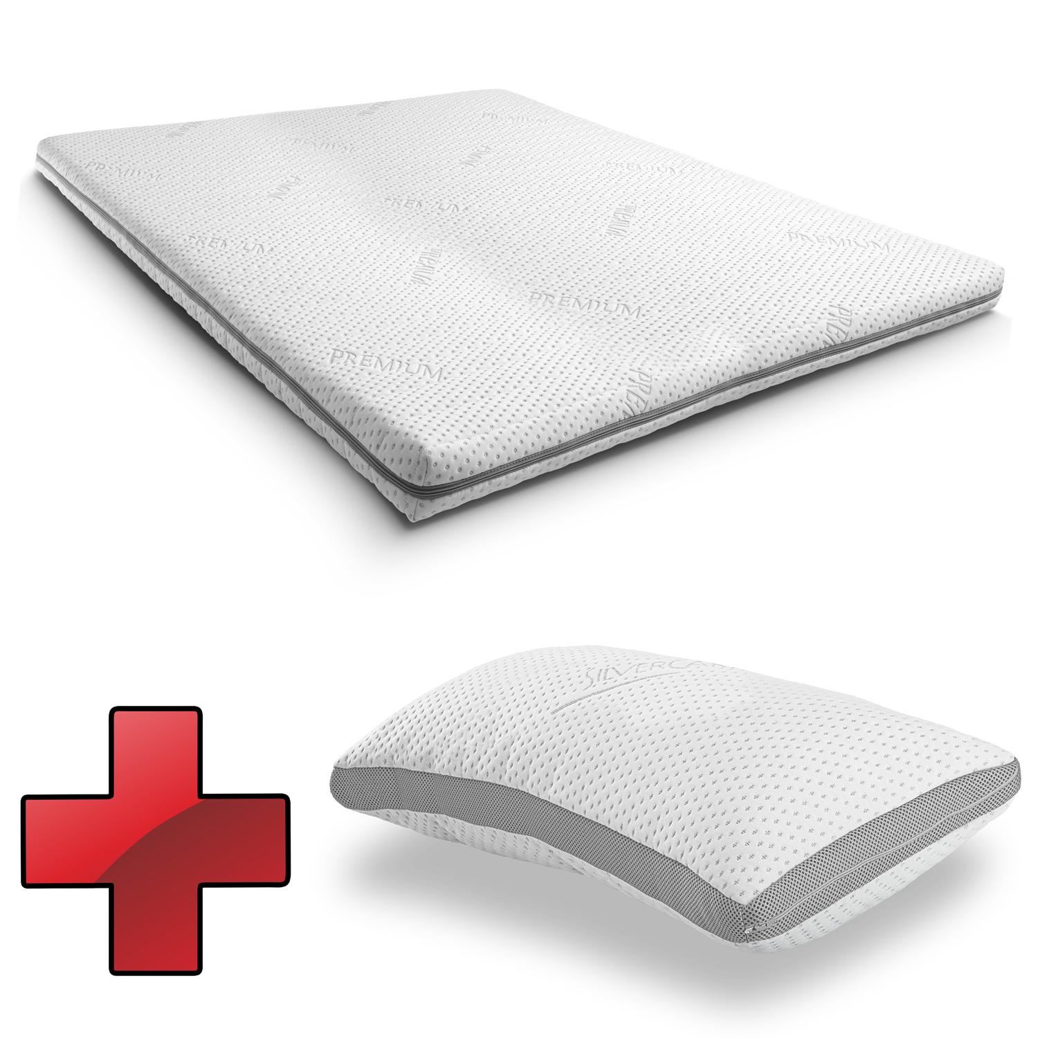 Supportho premium toppdekken 140 x 200 cm H3 + Supportho geleffektpute 40 x 80 cm Supportho premium toppdekken 140 x 200 cm H3 + Supportho geleffektpute 40 x 80 cm