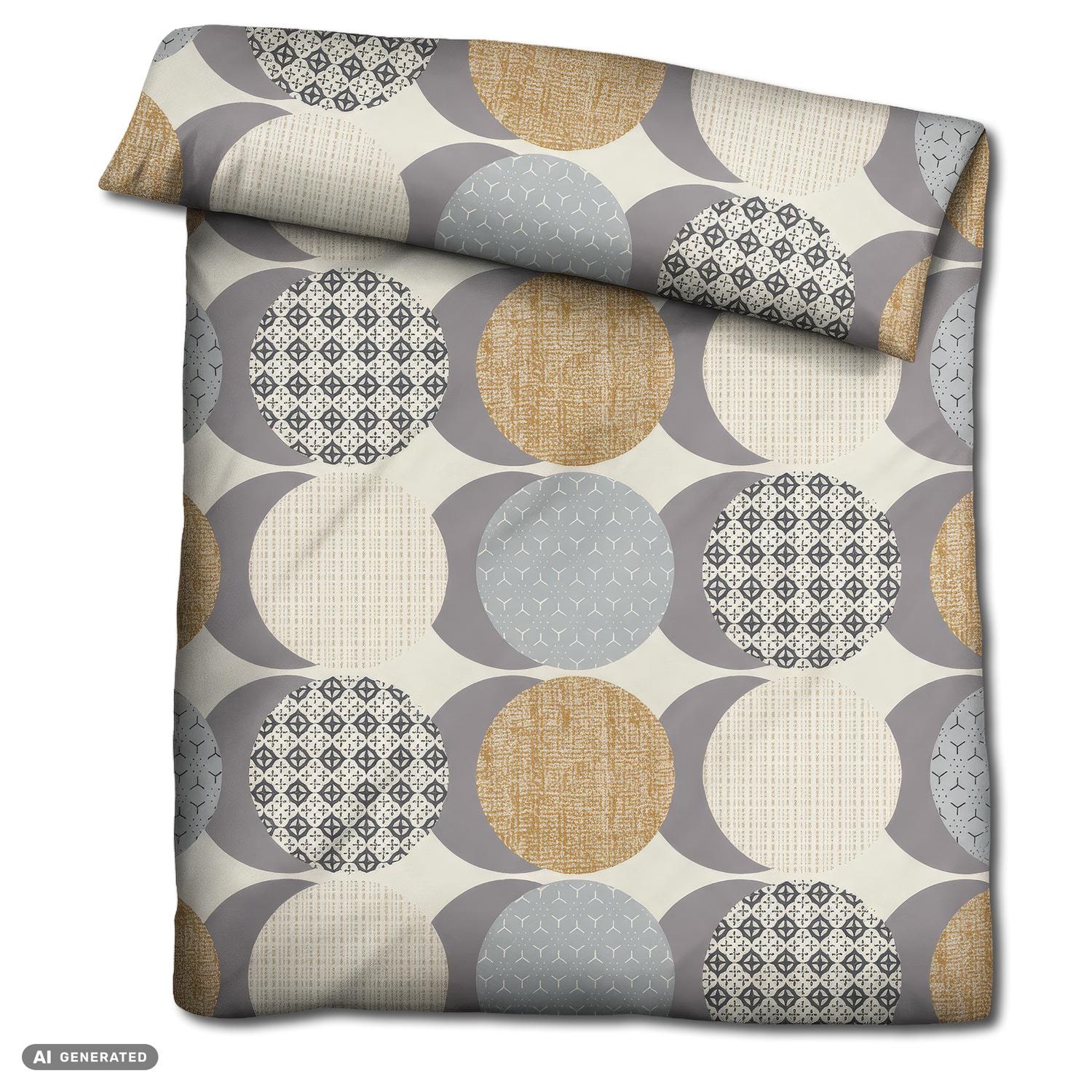 Paquete doble de ropa de cama de microfibra CloudComfort Basic a cuadros 135 x 200 + 80 x 80 cm